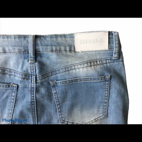 NWT Hydraulic Hibiscus Embroidered Denim Skirt 8 - Picture 8 of 8